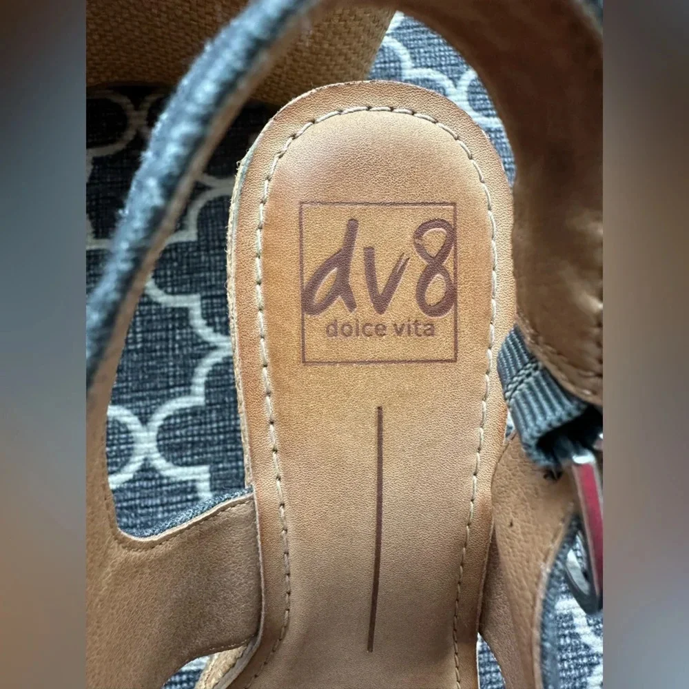 Dolce Vita Denim Cork Wedges- size 7.5W